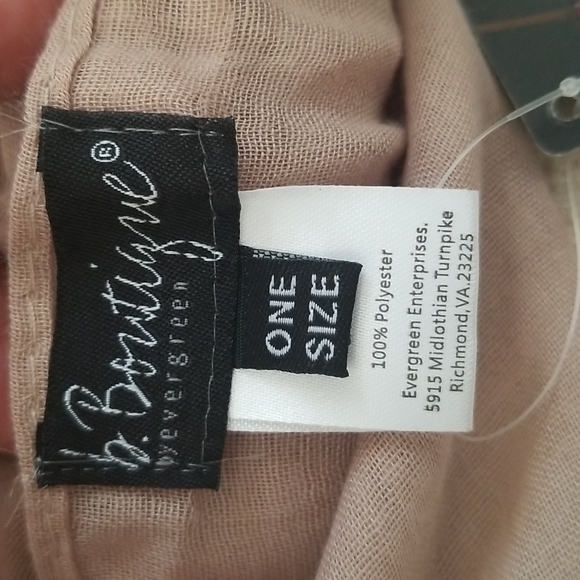 B.Boutique Wrap; Tan with Blue Sequins & Gold Embroidery - Picture 6 of 6